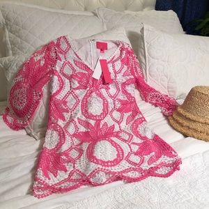 Lilly Pulitzer, NWT, Lottie Romper, Pink Tropics